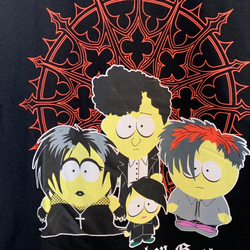 Hot Topic South Park Black Crop Muscle Tank Top Juniors XL Goth Kids NEW Comedy - Picture 7 of 11